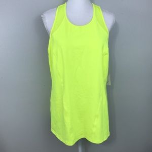 Lane Bryant Livi Active Athletic Yellow Tank Top